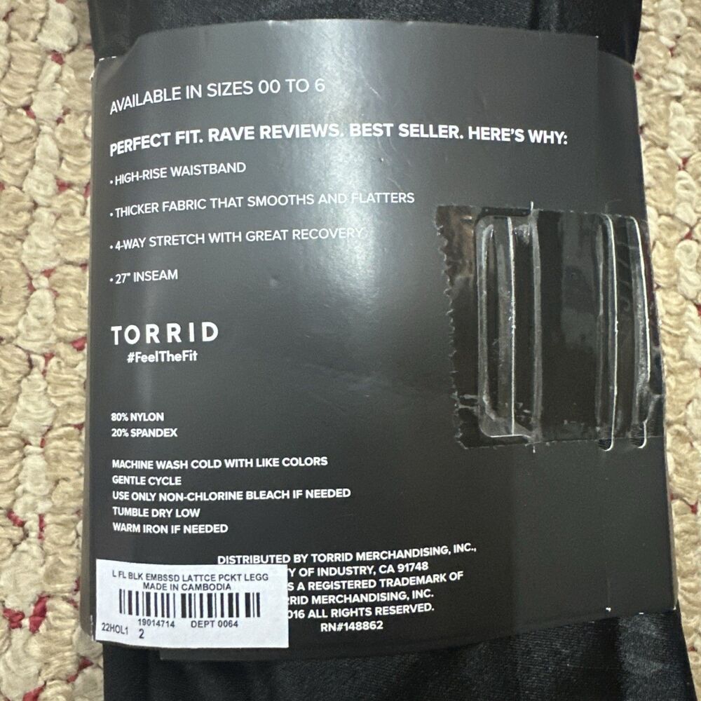 Torrid Plus Full-Length Comfort Waist With Pockets Leggings Stars New SZ 2X - Picture 3 of 4